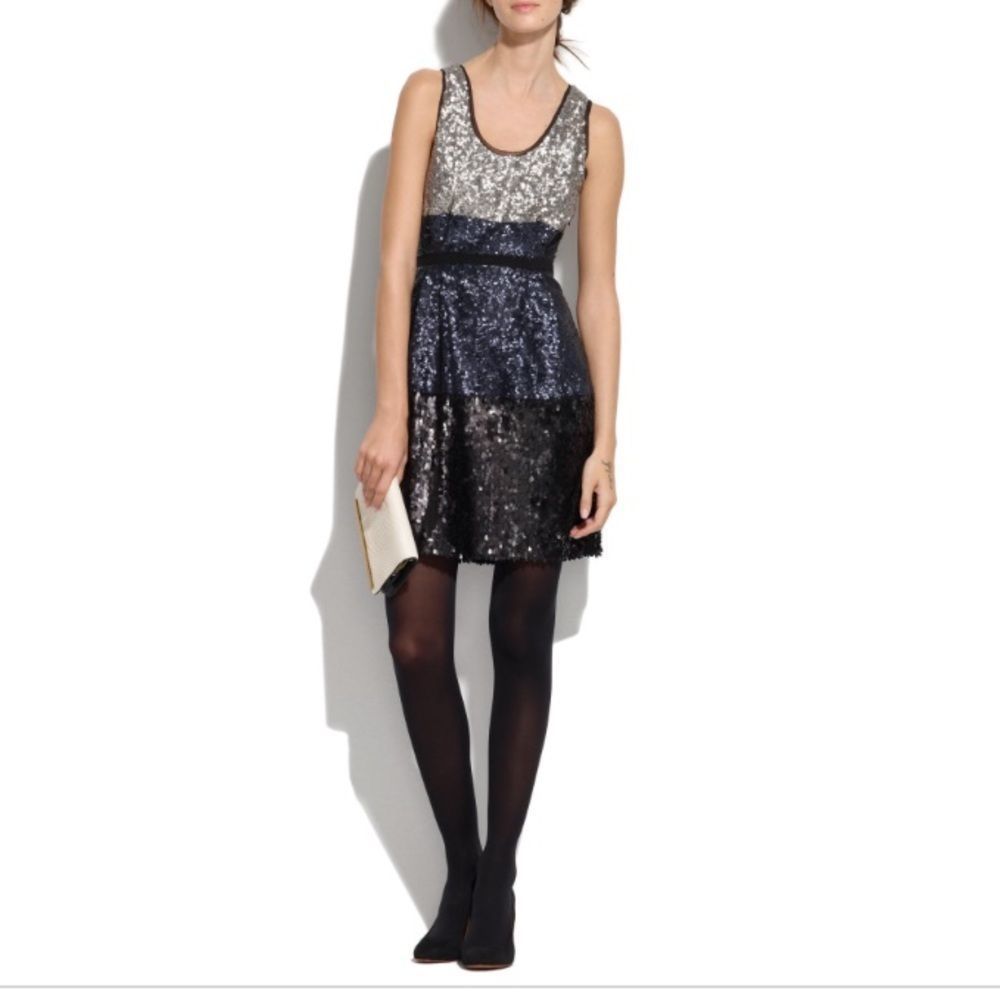 Broadway & Broome sequin colorblock dress 0